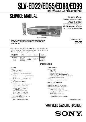 Сервисная инструкция Sony SLV-ED22, SLV-ED55, SLV-ED88, SLV-ED99 ― Manual-Shop.ru