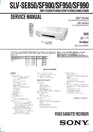 Сервисная инструкция Sony SLV-SF900, SLV-SF950, SLV-SF990 ― Manual-Shop.ru