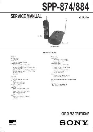 Сервисная инструкция Sony SPP-874, SPP-884 ― Manual-Shop.ru