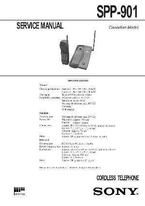 Сервисная инструкция Sony SPP-901 ― Manual-Shop.ru