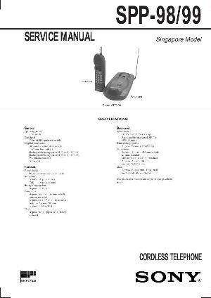 Сервисная инструкция Sony SPP-98, SPP-99 ― Manual-Shop.ru