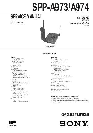Сервисная инструкция Sony SPP-A973, SPP-A974 ― Manual-Shop.ru