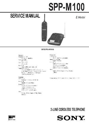 Сервисная инструкция Sony SPP-M100 ― Manual-Shop.ru