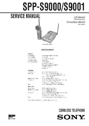 Сервисная инструкция Sony SPP-S9000, SPP-S9001 ― Manual-Shop.ru