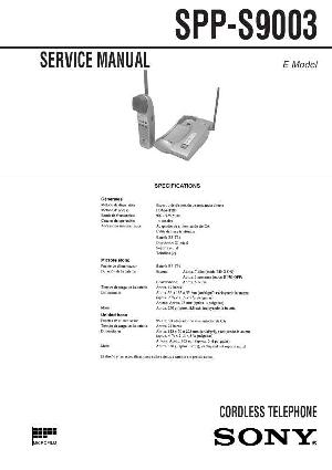 Сервисная инструкция Sony SPP-S9003 ― Manual-Shop.ru
