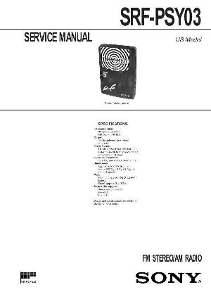 Сервисная инструкция Sony SRF-PSY03 ― Manual-Shop.ru