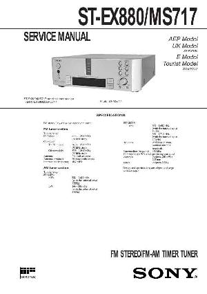 Сервисная инструкция Sony ST-EX880, ST-MS717 (DHC-EX880MD, DHC-MD717) ― Manual-Shop.ru