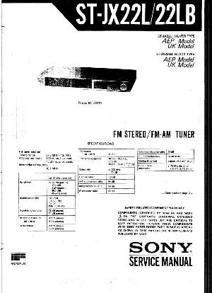 Сервисная инструкция Sony ST-JX22L ― Manual-Shop.ru