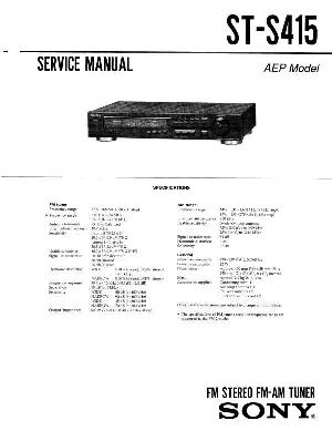 Сервисная инструкция Sony ST-S415 ― Manual-Shop.ru