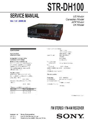 Сервисная инструкция Sony STR-DH100 ― Manual-Shop.ru