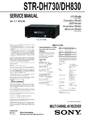 Сервисная инструкция Sony STR-DH730, STR-DH830 ― Manual-Shop.ru