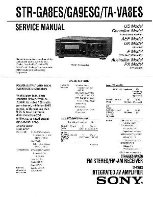 Сервисная инструкция Sony STR-GA8ES, STR-GA9ESG, TA-VA8ES ― Manual-Shop.ru
