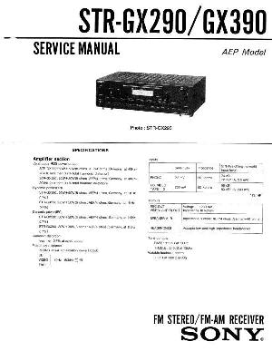 Сервисная инструкция Sony STR-GX290, STR-GX390 ― Manual-Shop.ru
