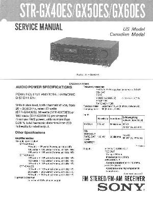 Сервисная инструкция Sony STR-GX40ES, STR-GX50ES, STR-GX60ES ― Manual-Shop.ru