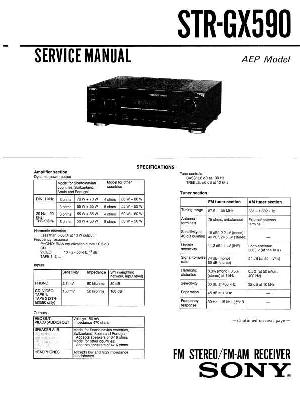 Сервисная инструкция Sony STR-GX590 ― Manual-Shop.ru