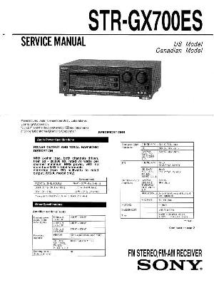 Сервисная инструкция Sony STR-GX700ES ― Manual-Shop.ru