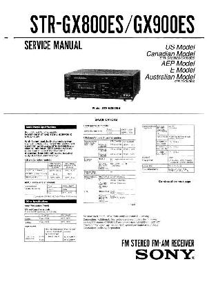 Сервисная инструкция Sony STR-GX800ES, STR-GX900ES ― Manual-Shop.ru