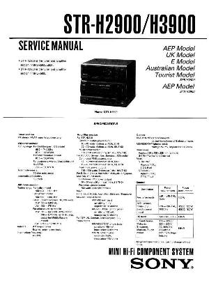 Сервисная инструкция Sony STR-H2900, STR-H3900  ― Manual-Shop.ru