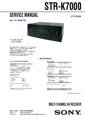 Сервисная инструкция Sony STR-K7000 ― Manual-Shop.ru