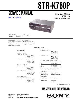 Сервисная инструкция Sony STR-K760P ― Manual-Shop.ru