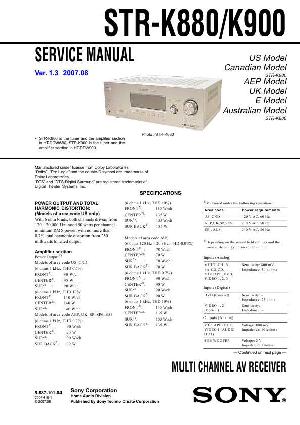 Сервисная инструкция Sony STR-K880, STR-K900 ― Manual-Shop.ru