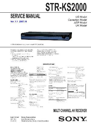 Сервисная инструкция Sony STR-KS2000 ― Manual-Shop.ru