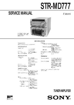 Сервисная инструкция Sony STR-MD777 (DHC-MD777) ― Manual-Shop.ru