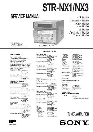 Сервисная инструкция Sony STR-NX1, STR-NX3 (HMC-NX1, HMC-NX3AV) ― Manual-Shop.ru