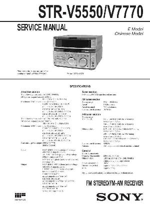 Сервисная инструкция Sony STR-V5550, STR-V7770 (MHC-V5550, MHC-V7770AV) ― Manual-Shop.ru