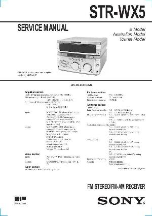 Сервисная инструкция Sony STR-WX5 (MHC-WX5) ― Manual-Shop.ru