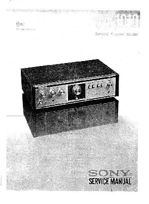 Сервисная инструкция Sony TA-1010 ― Manual-Shop.ru