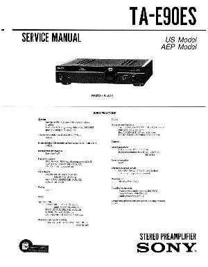 Сервисная инструкция Sony TA-E90ES ― Manual-Shop.ru