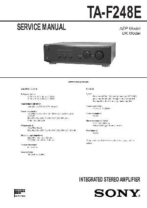 Сервисная инструкция Sony TA-F248E ― Manual-Shop.ru