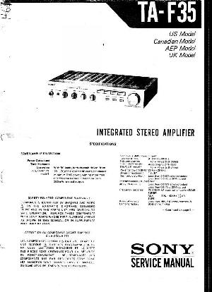 Сервисная инструкция Sony TA-F35 ― Manual-Shop.ru