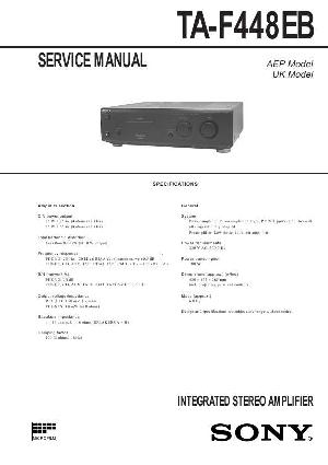 Сервисная инструкция Sony TA-F448EB ― Manual-Shop.ru