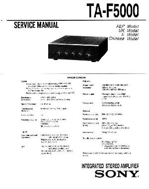 Сервисная инструкция Sony TA-F5000 ― Manual-Shop.ru