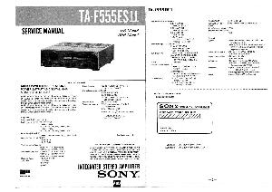 Сервисная инструкция Sony TA-F555ESII ― Manual-Shop.ru