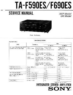Сервисная инструкция Sony TA-F590ES, TA-F690ES ― Manual-Shop.ru