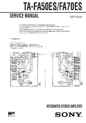 Сервисная инструкция Sony TA-FA50ES, TA-FA70ES ― Manual-Shop.ru