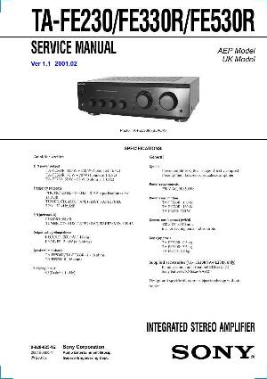 Сервисная инструкция Sony TA-FE230, TA-FE330R, TA-FE530R ― Manual-Shop.ru