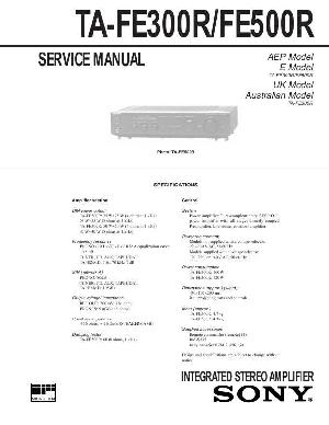 Сервисная инструкция Sony TA-FE300R, TA-FE500R ― Manual-Shop.ru