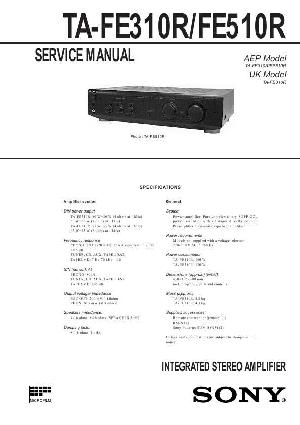 Сервисная инструкция Sony TA-FE310R, TA-FE510R ― Manual-Shop.ru