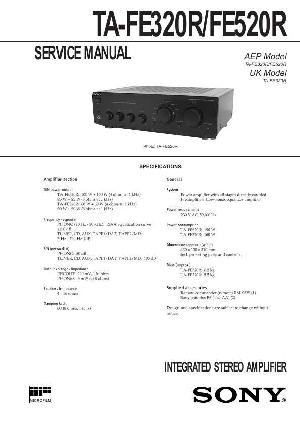 Сервисная инструкция Sony TA-FE320R, TA-FE520R ― Manual-Shop.ru
