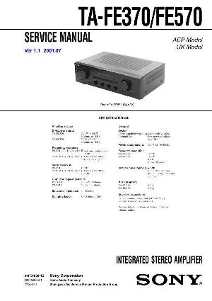 Сервисная инструкция Sony TA-FE370, TA-FE570 ― Manual-Shop.ru