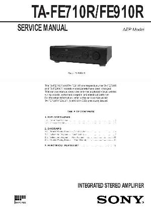Сервисная инструкция Sony TA-FE710R, TA-FE910R ― Manual-Shop.ru