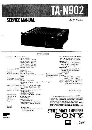 Сервисная инструкция Sony TA-N902 ― Manual-Shop.ru