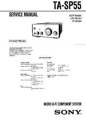 Сервисная инструкция Sony TA-SP55 (CMT-SP55MD, CMT-SP55TC) ― Manual-Shop.ru