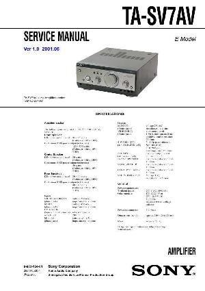 Сервисная инструкция Sony TA-SV7AV (MHC-SV7AV) ― Manual-Shop.ru