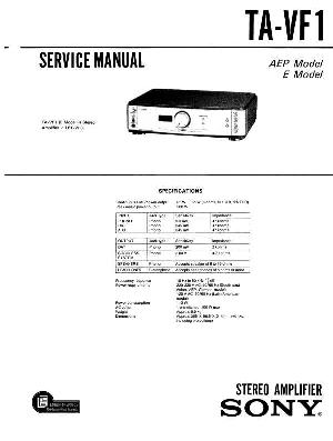Сервисная инструкция Sony TA-VF1 ― Manual-Shop.ru