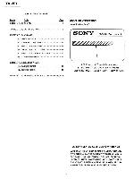 Сервисная инструкция Sony TA-VF1